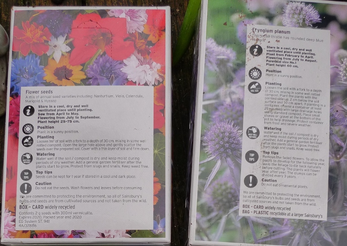 sainsbury's seeds and plants