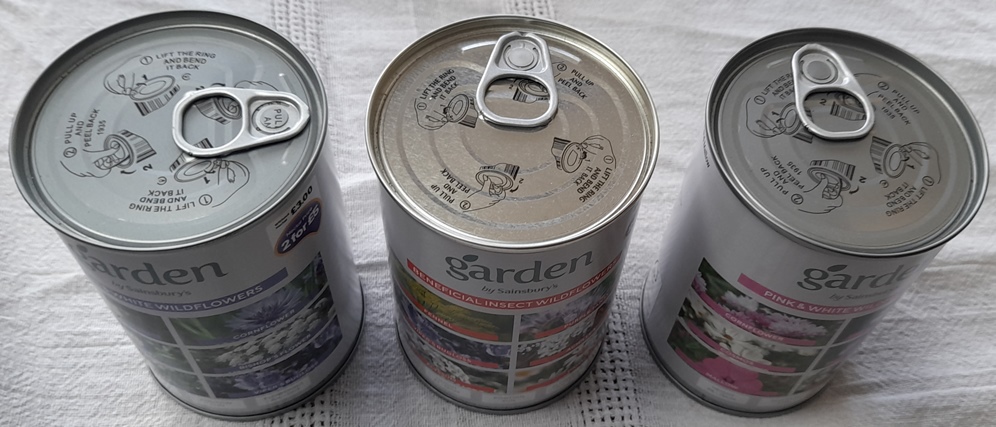 wildflower seeds tins sainsburys
